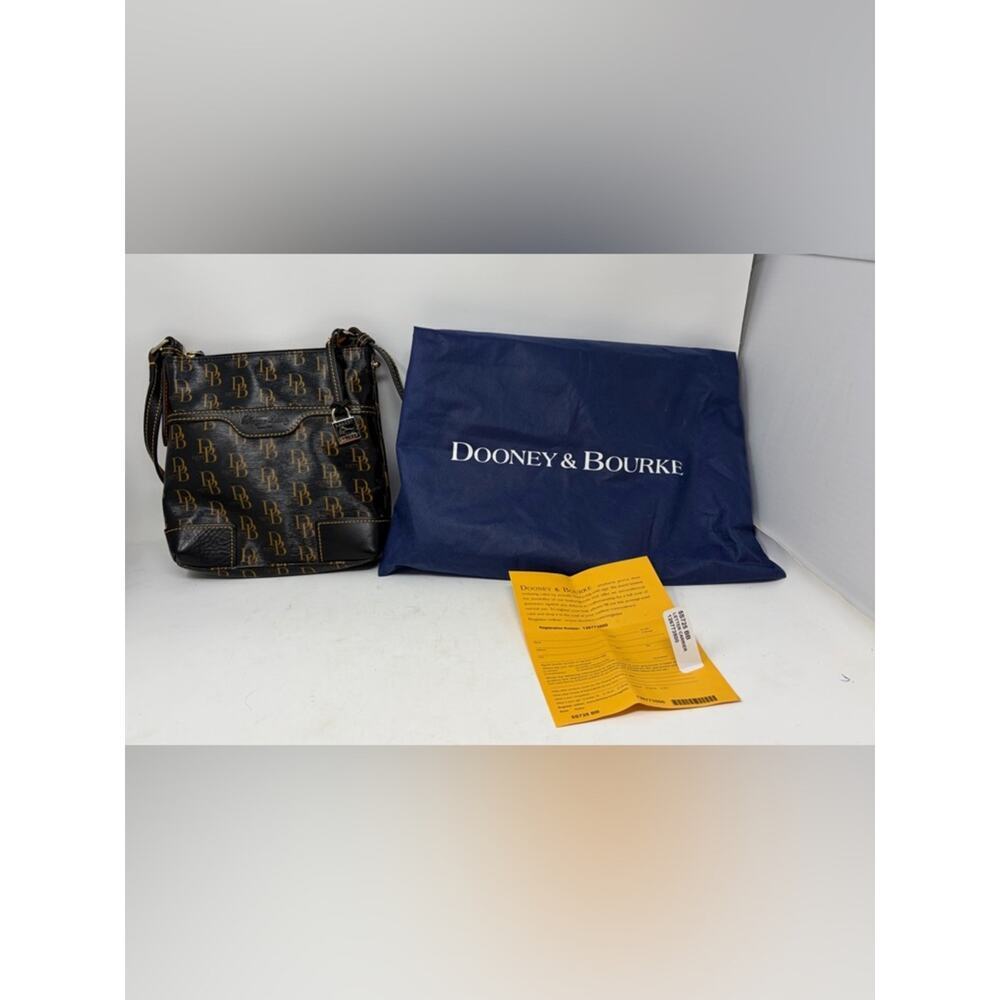 Dooney & Bourke 1975 Signature Letter Carrier Shoulder Bag